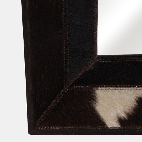 Sagebrook Home 42x23" Hair On Hide Cow Print Mirror Brown/white Wishlist Create New