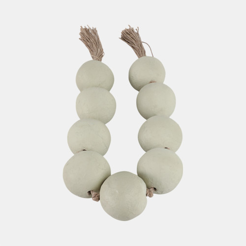 Sagebrook Home 44x3" Ecomix Bead Garland Sage Green Wishlist Create New