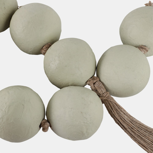 Sagebrook Home 44x3" Ecomix Bead Garland Sage Green Wishlist Create New