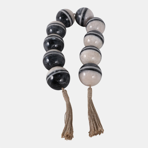 Sagebrook Home 46"l 3" Swirled Bead Garland Multi Wishlist Create New