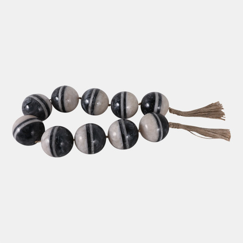 Sagebrook Home 46"l 3" Swirled Bead Garland Multi Wishlist Create New