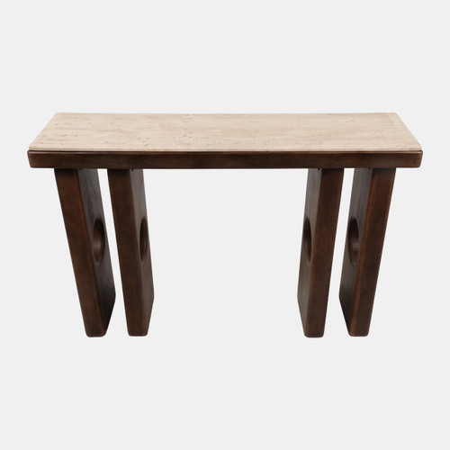 Sagebrook Home 46x31" Rounded Edge Console Table Tan/brown Kd Wishlist Create New