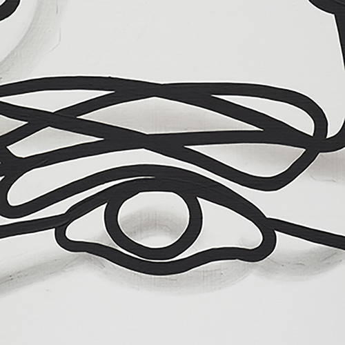 Sagebrook Home 47x47 Gld Frame Hand Painted Face Illusion Wht/blk Wishlist Create New