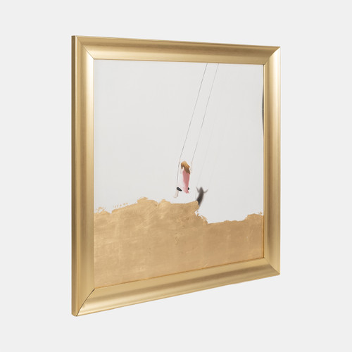 Sagebrook Home 47x47 Hand Painted Swing Set Gold/white Wishlist Create New