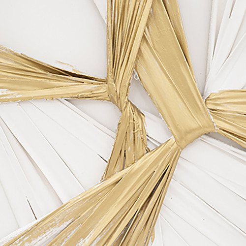 Sagebrook Home 47x59 Hand Painted Twist Wht/gld Wishlist Create New