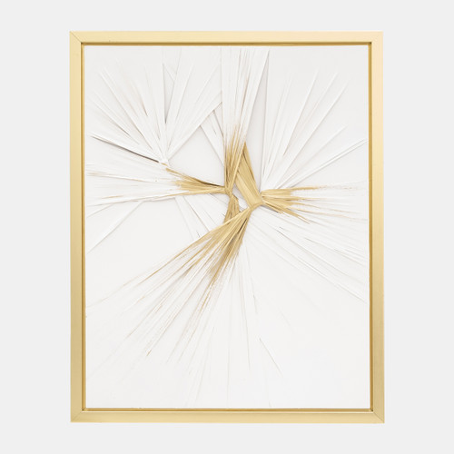 sagebrook home 47x59 Hand Painted Twist Wht/gld Wishlist Create New