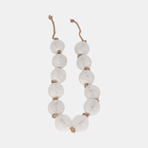 Sagebrook Home 48" Length 2.5" Beaded Glass Garland Clear Wishlist Create New