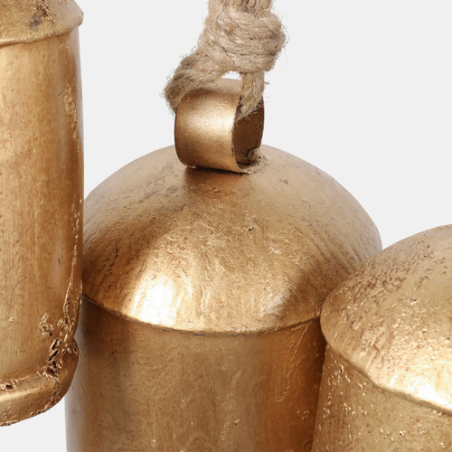 Sagebrook Home 48x20" Assorted Traditional Bells On Bar Gold Wishlist Create New