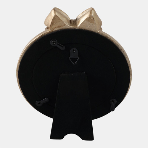 Sagebrook Home 4x4 Bow On Round Photo Frame Gold Wishlist Create New