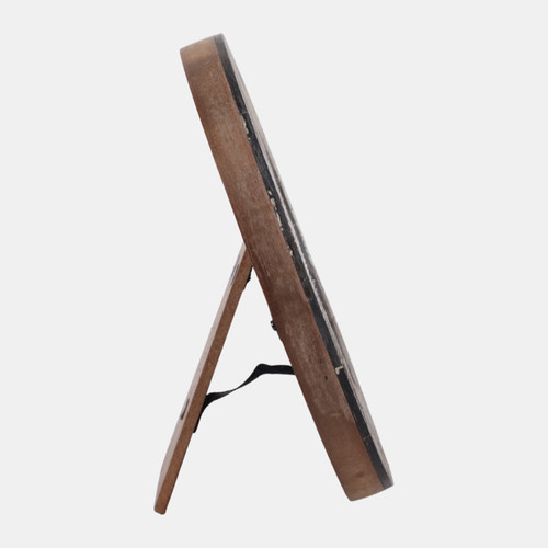 Sagebrook Home 4x4" Etched Horn Round Photo Frame Black Wishlist Create New