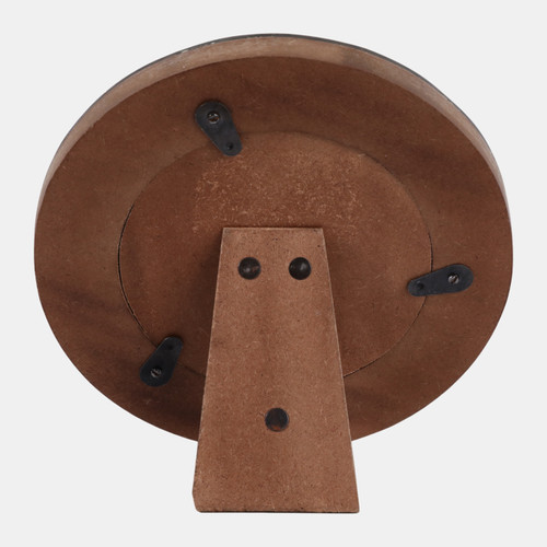 Sagebrook Home 4x4" Etched Horn Round Photo Frame Black Wishlist Create New