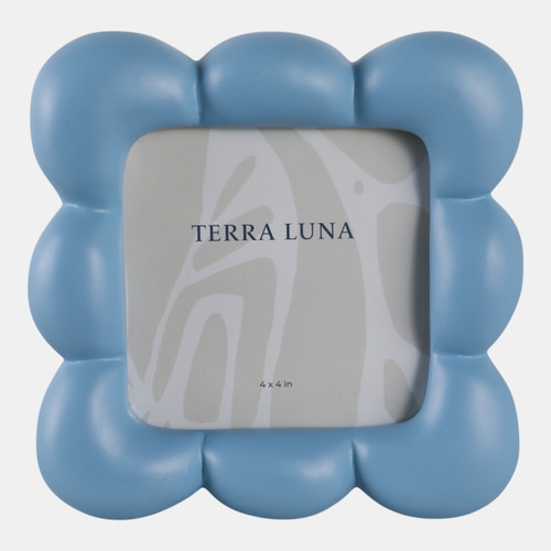 sagebrook home 4x4" Puffy Squiggle Photo Frame Blue Wishlist Create New