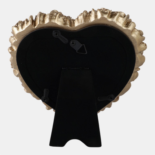 Sagebrook Home 4x4 Rosette Heart Photo Frame Gold Wishlist Create New