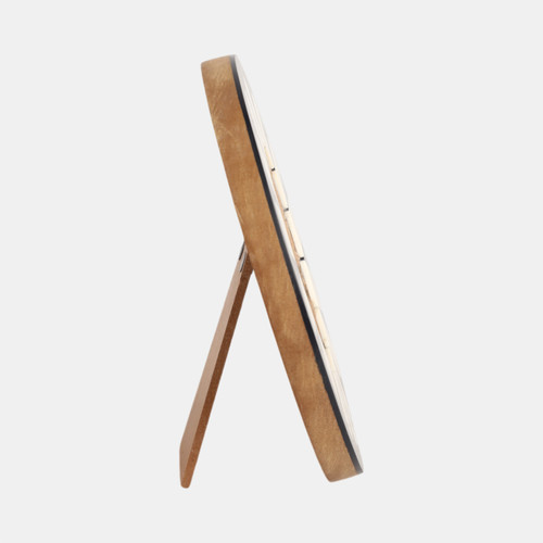 Sagebrook Home 4x4 Round Petal Resin Photo Frame Black/ivory Wishlist Create New