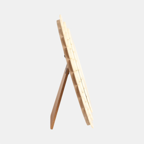 Sagebrook Home 4x4 Round Scalloped Resin Photo Frame Ivory Wishlist Create New