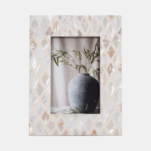 sagebrook home 4x6 Capiz Diamond Photo Frame Multi Wishlist Create New