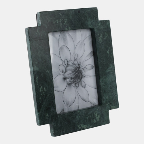 Sagebrook Home 4x6 Cut Corners Marble Photo Frame Green Wishlist Create New