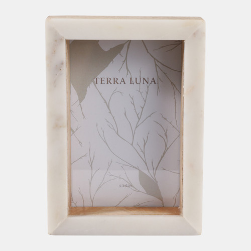sagebrook home 4x6 Marble Block Photo Frame White/natural Wishlist Create New