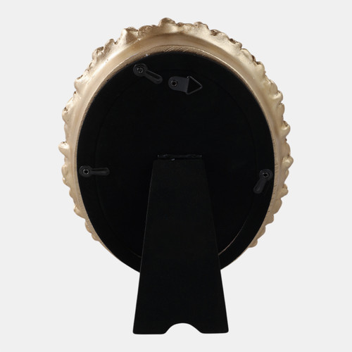 Sagebrook Home 4x6 Oval Photo Frame With Rosette Border Gold Wishlist Create New