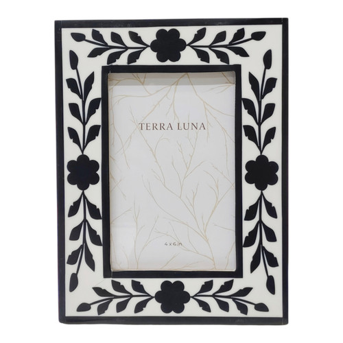 sagebrook home 4x6 Petals Photo Frame Black/white Wishlist Create New