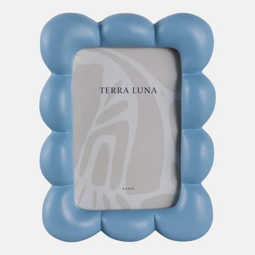 sagebrook home 4x6" Puffy Squiggle Photo Frame Blue Wishlist Create New