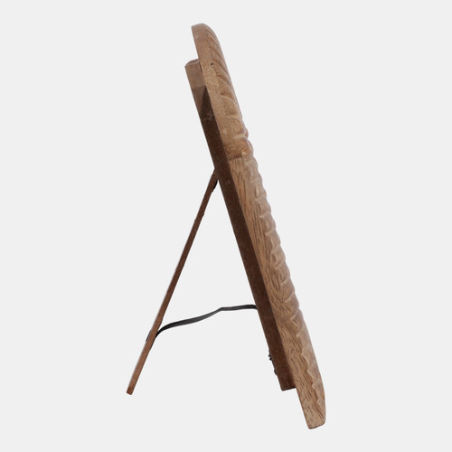 Sagebrook Home 4x6" Ribbed Wood Arch Photo Frame Natural Wishlist Create New