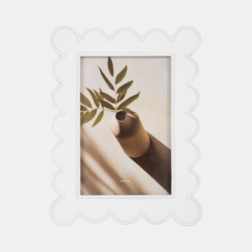 sagebrook home 4x6 Scallop Edge Photo Frame White Wishlist Create New