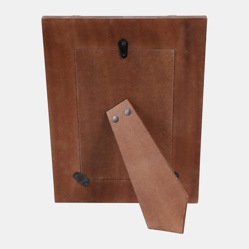 Sagebrook Home 4x6" Wood Inlay Resin Photo Frame Ivory/natural Wishlist Create New