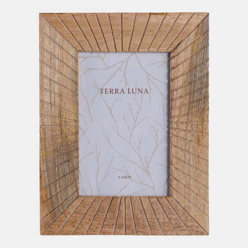 sagebrook home 4x6 Wood Starburst Photo Frame Natural Wishlist Create New