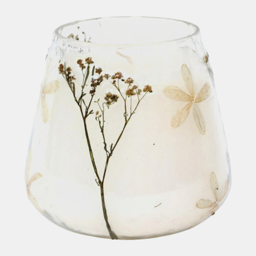 Sagebrook Home 5" 19 Oz Peach Cherry Blossom Wildflower Candle M Wishlist Create New