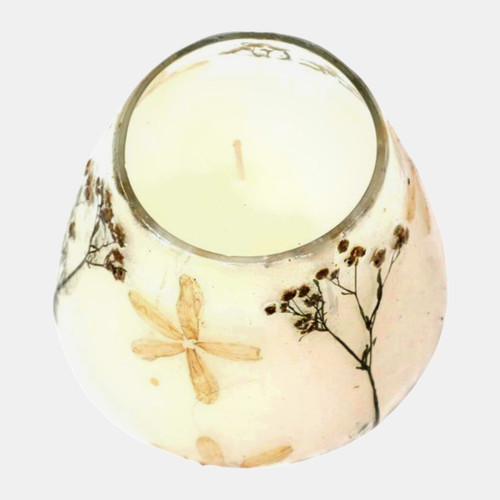 Sagebrook Home 5" 19 Oz Peach Cherry Blossom Wildflower Candle M Wishlist Create New