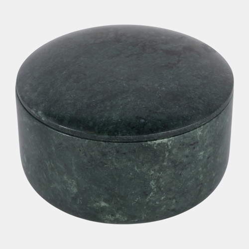Sagebrook Home 5" Curved Edge Round Marble Box Green Wishlist Create New