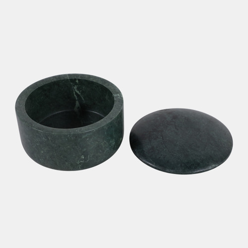 Sagebrook Home 5" Curved Edge Round Marble Box Green Wishlist Create New