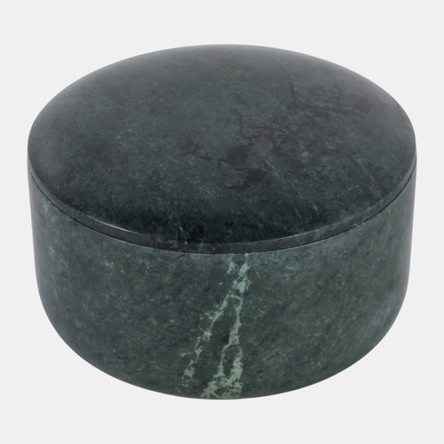 sagebrook home 5" Curved Edge Round Marble Box Green Wishlist Create New