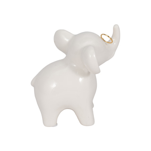 Sagebrook Home 5" Elephant With Glasses White/gold Wishlist Create New