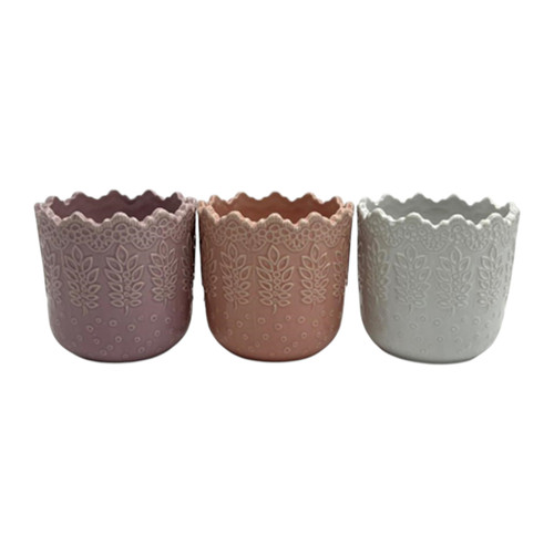 sagebrook home 5" Floral Scallop Citro Candle Rose/prg/wht Wishlist Create New