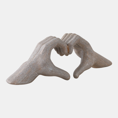 Sagebrook Home 5" Hand-heart Champagne Wishlist Create New