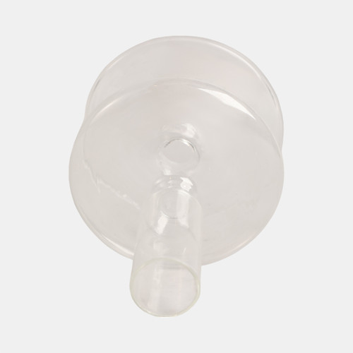 Sagebrook Home 5" Vintage Glass Taper Candle Holder Clear Wishlist Create New