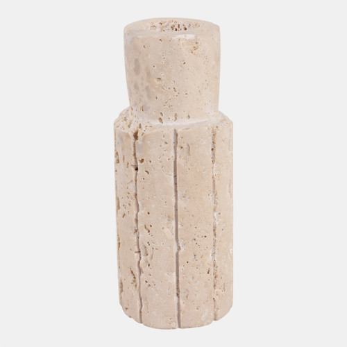 sagebrook home 5x2" Raw Edge Travertine Taper Holder Tan Wishlist Create New