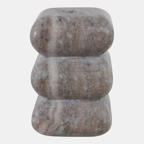 Sagebrook Home 5x3" Curvy Marble Taper Holder Beige Wishlist Create New