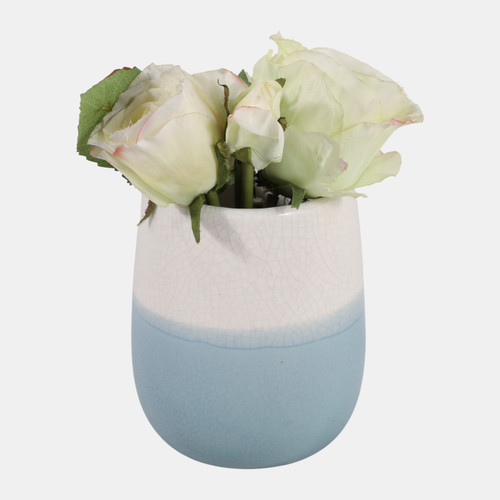 Sagebrook Home 5x4" 2-tone Pencil Cup White/blue Wishlist Create New