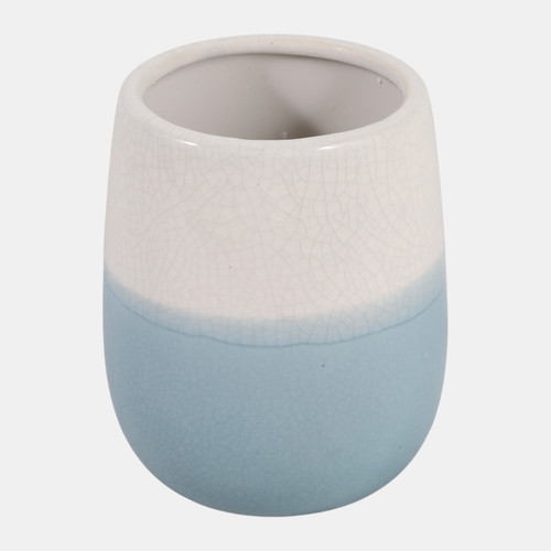 Sagebrook Home 5x4" 2-tone Pencil Cup White/blue Wishlist Create New