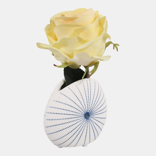 Sagebrook Home 5x4" Round Dotted Shell Bud Vase White/blue Wishlist Create New