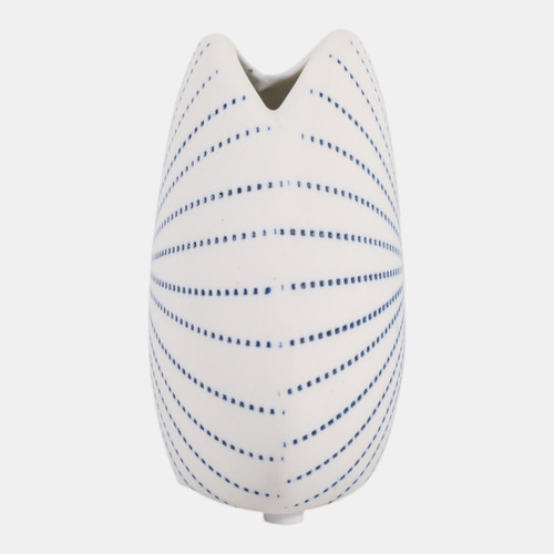 Sagebrook Home 5x4" Round Dotted Shell Bud Vase White/blue Wishlist Create New