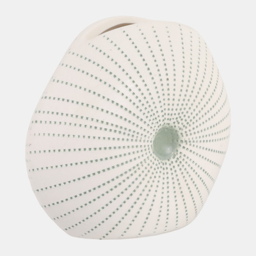 Sagebrook Home 5x4" Round Dotted Shell Bud Vase White/green Wishlist Create New