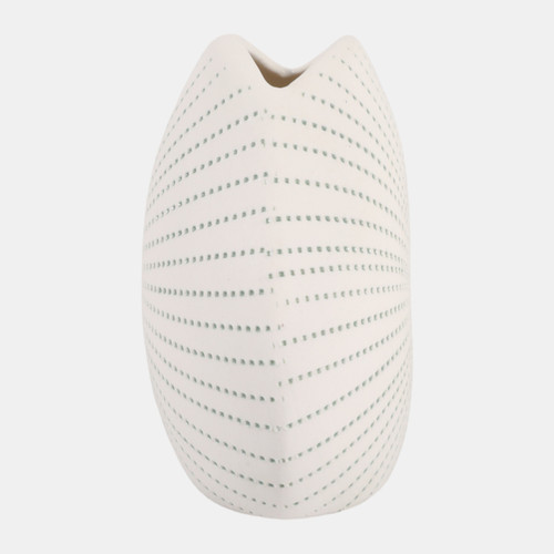 Sagebrook Home 5x4" Round Dotted Shell Bud Vase White/green Wishlist Create New
