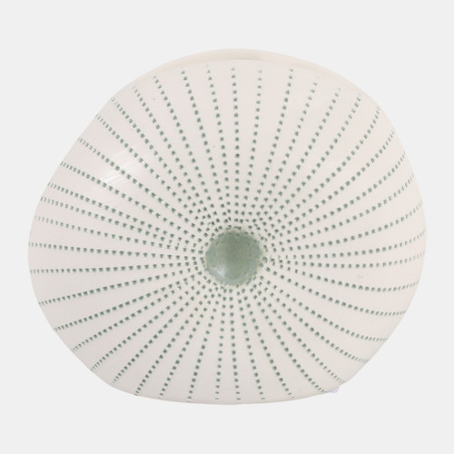 sagebrook home 5x4" Round Dotted Shell Bud Vase White/green Wishlist Create New