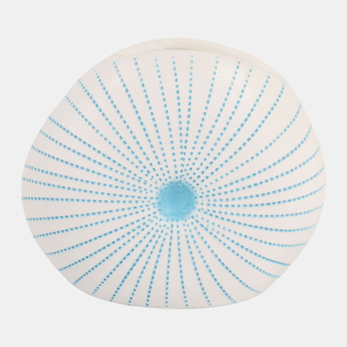 sagebrook home 5x4" Round Dotted Shell Bud Vase White/light Blue Wishlist Create New