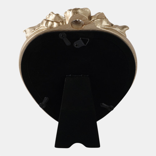 Sagebrook Home 5x5 Coquette Heart Photo Frame Gold Wishlist Create New