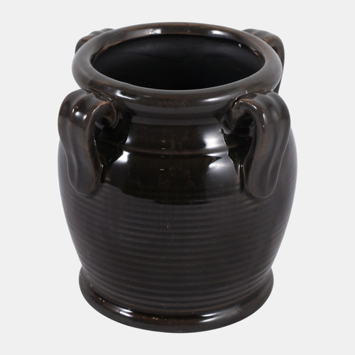 Sagebrook Home 5x5" Pencil Cup W/ Handles Black Wishlist Create New